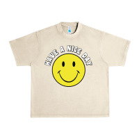 Sandshell retro   have a nice day   smile happy face Urban Heavy Tee - artisFamous