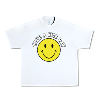 White retro   have a nice day   smile happy face Urban Heavy Tee - artisFamous