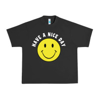 Pigment Black retro   have a nice day   smile happy face Urban Heavy Tee - artisFamous