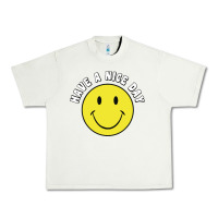 Pistachio retro   have a nice day   smile happy face Urban Heavy Tee - artisFamous
