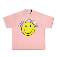 Salmon retro   have a nice day   smile happy face Urban Heavy Tee - artisFamous