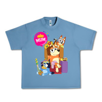 Pebble Blue bluey mom dad funny queen for family lover t shirt Urban Heavy Tee - artisFamous