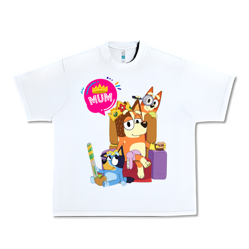 Bluey Mom Dad Funny Queen For Family Lover T Shirt Urban Heavy Tee by artisFamous | Teevron