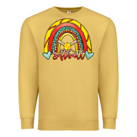 Antique Gold Softball Rainbow Premium Sweatshirt - RanaPortraitStore