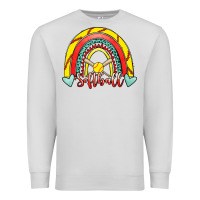 Dove Grey Softball Rainbow Premium Sweatshirt - RanaPortraitStore