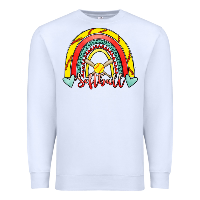 Softball Rainbow Premium Sweatshirt by RanaPortraitStore | Teevron