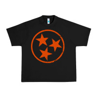 Black tennessee flag vintage grunge distressed graphic Urban Heavy Tee - artisFamous