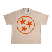 French Oak tennessee flag vintage grunge distressed graphic Urban Heavy Tee - artisFamous