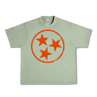 Oil Green tennessee flag vintage grunge distressed graphic Urban Heavy Tee - artisFamous