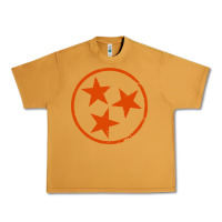 Peanut Butter tennessee flag vintage grunge distressed graphic Urban Heavy Tee - artisFamous