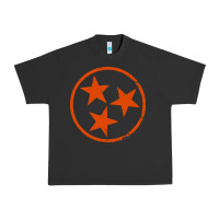 Pigment Black tennessee flag vintage grunge distressed graphic Urban Heavy Tee - artisFamous