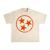 Sandshell tennessee flag vintage grunge distressed graphic Urban Heavy Tee - artisFamous