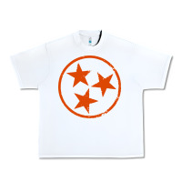 White tennessee flag vintage grunge distressed graphic Urban Heavy Tee - artisFamous