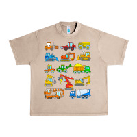 French Oak construction excavator shirt for boys girls men and women t shirt Urban Heavy Tee - artisFamous