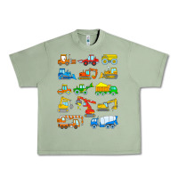 Oil Green construction excavator shirt for boys girls men and women t shirt Urban Heavy Tee - artisFamous