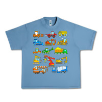 Pebble Blue construction excavator shirt for boys girls men and women t shirt Urban Heavy Tee - artisFamous