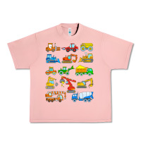 Salmon construction excavator shirt for boys girls men and women t shirt Urban Heavy Tee - artisFamous