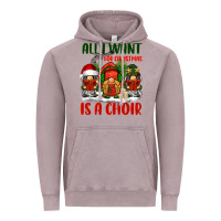 Vintage Zinc all i want for christmas is a choir Vintage Hoodie - BarkalooDesign