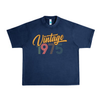 Navy retro vintage 1975 women's Urban Heavy Tee - artisFamous