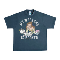 Midnight Navy beauty and the beast belle my weekend is booked t shirt Urban Heavy Tee - artisFamous