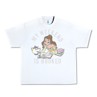 White beauty and the beast belle my weekend is booked t shirt Urban Heavy Tee - artisFamous