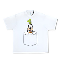 White goofy pocket goofy pocket t shirt Urban Heavy Tee - artisFamous
