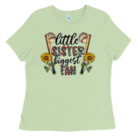 Little Sister Biggest Fan Ladies Tee | Teevron