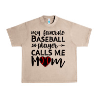 French Oak womens my favorite baseball player calls me mom Urban Heavy Tee - artisFamous