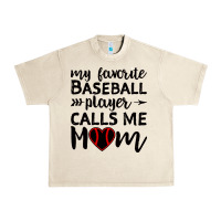 Sandshell womens my favorite baseball player calls me mom Urban Heavy Tee - artisFamous