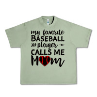 Oil Green womens my favorite baseball player calls me mom Urban Heavy Tee - artisFamous