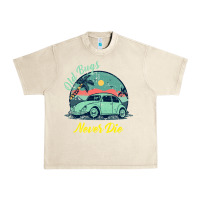 Sandshell Vintage Funny Beetle Bug Distressed Classic Cars Old Bugs Never Die Urban Heavy Tee - artisFamous