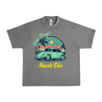 Vintage Funny Beetle Bug Distressed Classic Cars Old Bugs Never Die Urban Heavy Tee | Teevron