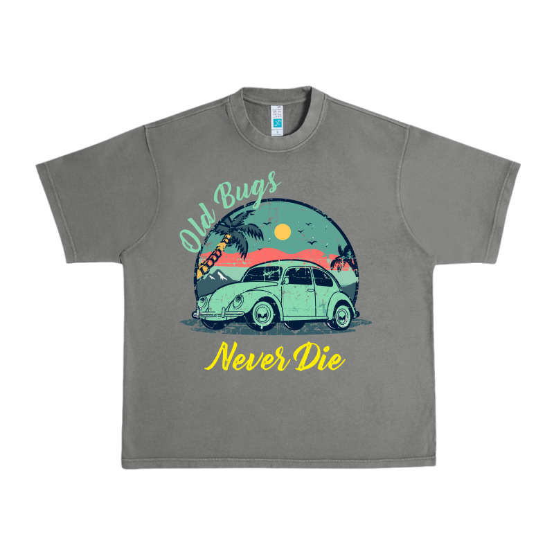 Vintage Funny Beetle Bug Distressed Classic Cars Old Bugs Never Die Urban Heavy Tee by artisFamous | Teevron