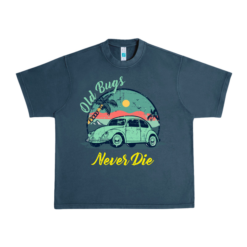 Vintage Funny Beetle Bug Distressed Classic Cars Old Bugs Never Die Urban Heavy Tee by artisFamous | Teevron