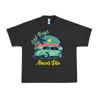 Pigment Black Vintage Funny Beetle Bug Distressed Classic Cars Old Bugs Never Die Urban Heavy Tee - artisFamous