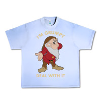 Grape Ice snow white i'm grumpy deal with it portrait t shirt Urban Heavy Tee - artisFamous