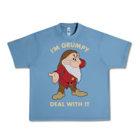 Pebble Blue snow white i'm grumpy deal with it portrait t shirt Urban Heavy Tee - artisFamous