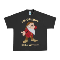 Pigment Black snow white i'm grumpy deal with it portrait t shirt Urban Heavy Tee - artisFamous