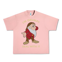 Salmon snow white i'm grumpy deal with it portrait t shirt Urban Heavy Tee - artisFamous