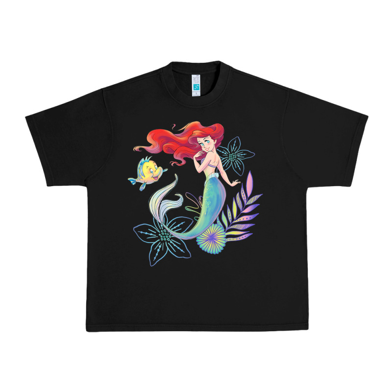 The Little Mermaid Ari  And Flounder Sea T Shirt Urban Heavy Tee by artisFamous | Teevron
