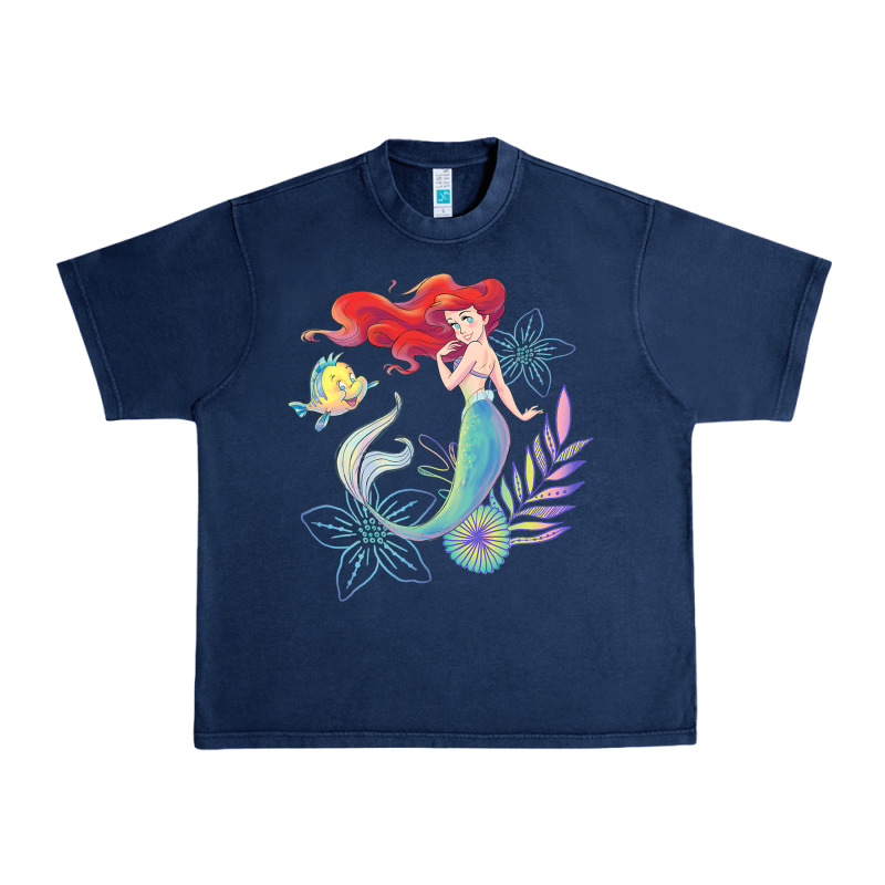 The Little Mermaid Ari  And Flounder Sea T Shirt Urban Heavy Tee by artisFamous | Teevron