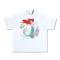 White the little mermaid ari  and flounder sea t shirt Urban Heavy Tee - artisFamous