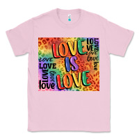 Bubblegum Pink Pride love is love Classic Tee - FaDigitalArtStudio