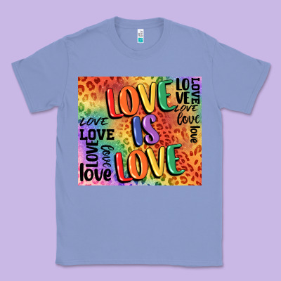 Pride Love Is Love Classic Tee Designed By Fadigitalartstudio