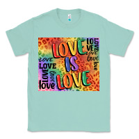 Seafoam Pride love is love Classic Tee - FaDigitalArtStudio