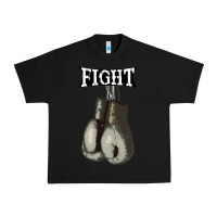 Black boxing vintage fight gloves Urban Heavy Tee - artisFamous