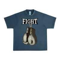 Midnight Navy boxing vintage fight gloves Urban Heavy Tee - artisFamous