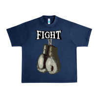 Navy boxing vintage fight gloves Urban Heavy Tee - artisFamous