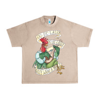 French Oak alan a dale rooster  oo de lally golly what a day tattoo watercolor pa Urban Heavy Tee - artisFamous