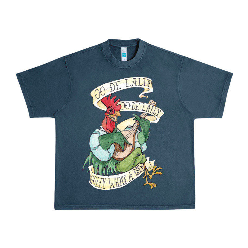 Alan A Dale Rooster  Oo De Lally Golly What A Day Tattoo Watercolor Pa Urban Heavy Tee by artisFamous | Teevron